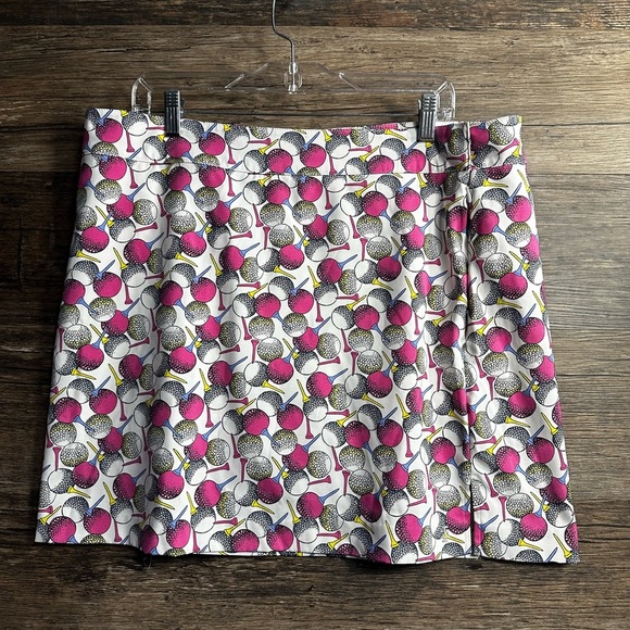 Izod Golf Pink White Skort Skirt - Picture 1 of 9